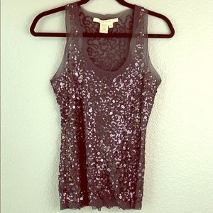 Sparkly sheer sequin top Max Studio
